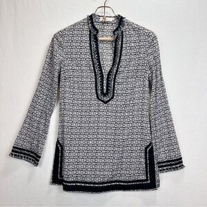 Tory Burch Graphic Print Tunic Size Small Mature Bohemian